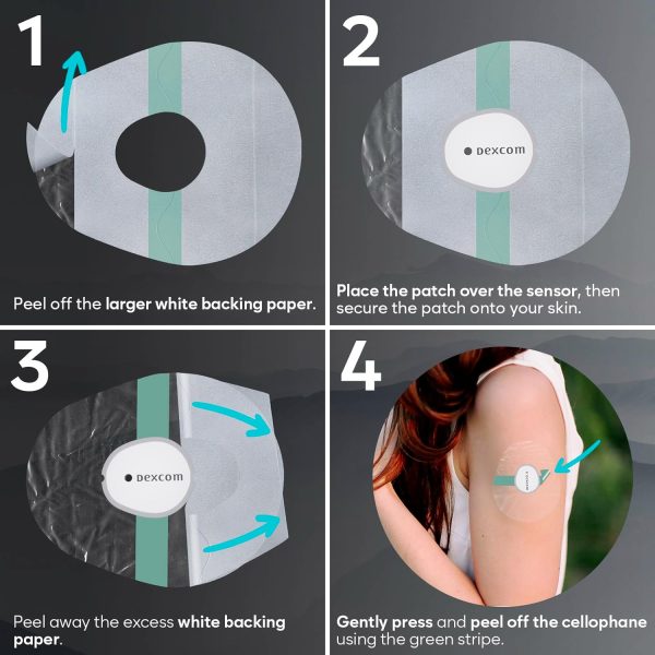 Dexcom G7 Over Patches Waterproof – 40 x G7 Dexcom Over Patch, Transparent, - Image 3