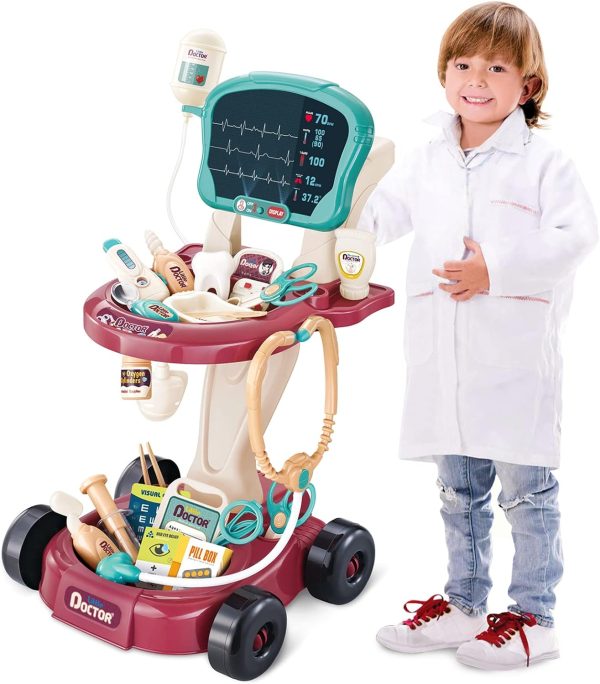 deAO Doctor Child Toy, 29 Accessories with Stethoscope and Electronic - Image 7