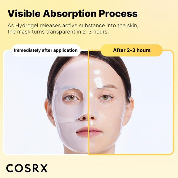 COSRX Advanced Snail Mucin Glass Glow Hydrogel Face Masks Skincare 3 EA, - Image 2