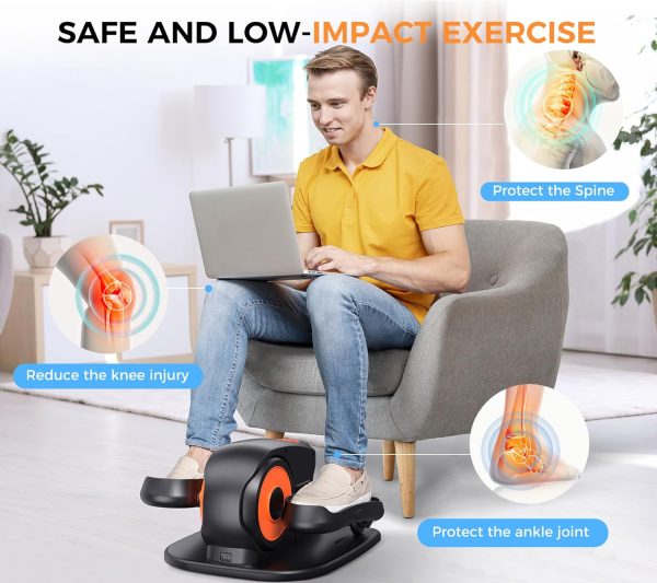 Under Desk Elliptical Machine, Ellipse Leg Exerciser for Seniors, Quiet and - Image 6