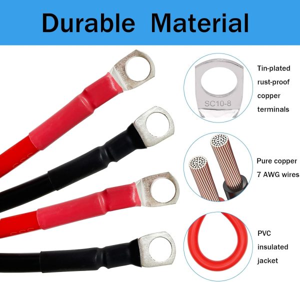 Battery Relocation Kit, Remote Battery Terminals Battery Jump Post - Image 2