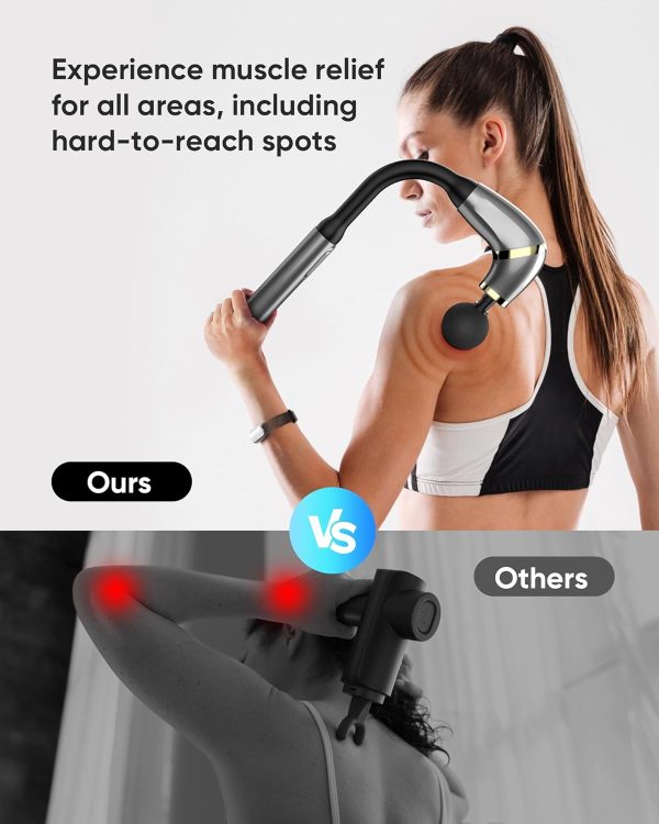 Massage Gun with Upgraded Extended Handle, Back Massager for Pain Relief - Image 3