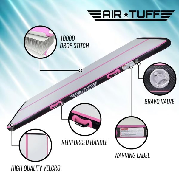 Inflatable Gymnastics Mat | Air Tumbling Track with Electric Pump for Home - Image 4