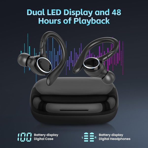 Wireless Earbuds Bluetooth Headphones Sport, Bluetooth Earbuds Stereo Ear - Image 5