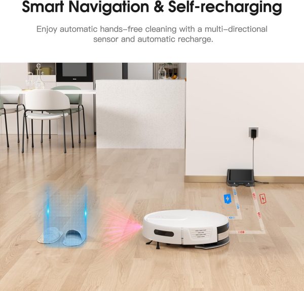 Robot Vacuum and Mop Cleaner with 4500Pa Suction, Advanced 3D Obstacle - Image 5
