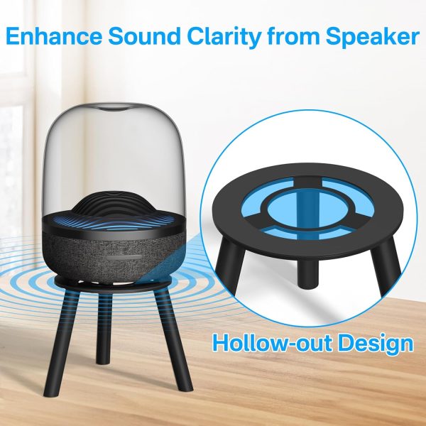 Heavy-Duty Metal Desktop Speaker Stand for Harman Kardon Aura Studio 4, - Image 3