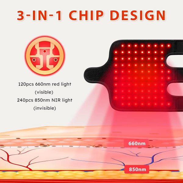 Red Light Therapy Device for Knee Elbow Joint PainTherapy Pad with 660nm - Image 7