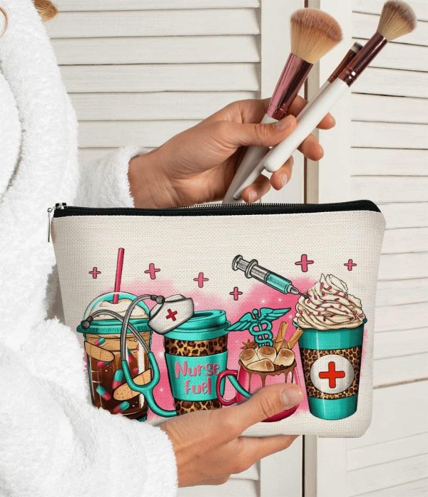 Nurse Gifts - Nurse Makeup Bag, Nurse Zipper Bag Cosmetic Bag, Nursing Bags - Image 2