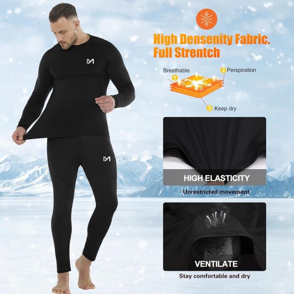Men's Thermal Underwear Set Sport Long Johns Base Layer - Image 3