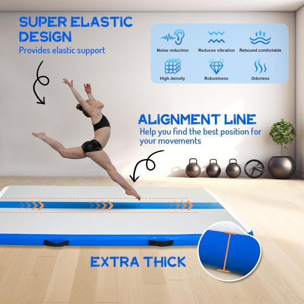 FEATH-R-LITE 6.6ft Inflatable Gymnastics Tumble Track Tumbling Mat 4in - Image 6