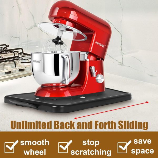 Kitchen Appliance Sliding Tray Coffee Maker Sliding Caddy with Rolling - Image 3