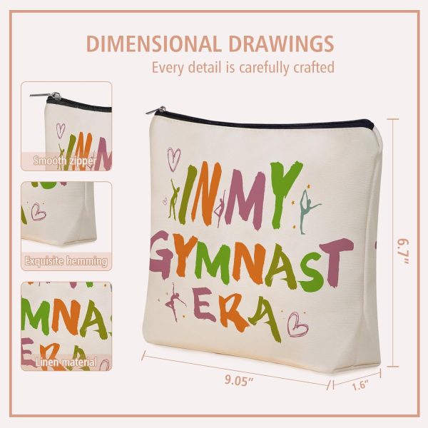 Gymnast Gifts Makeup Bag: Perfect Cosmetic Bags IN MY GYMNAST ERA Fans - Image 3
