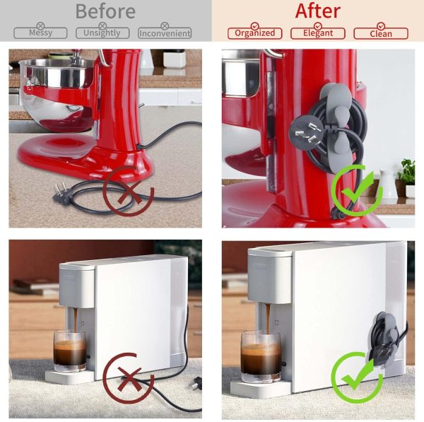 Cord Organizer for Appliances, 4 Pcs Upgrade Design Cord Wrappers for - Image 4