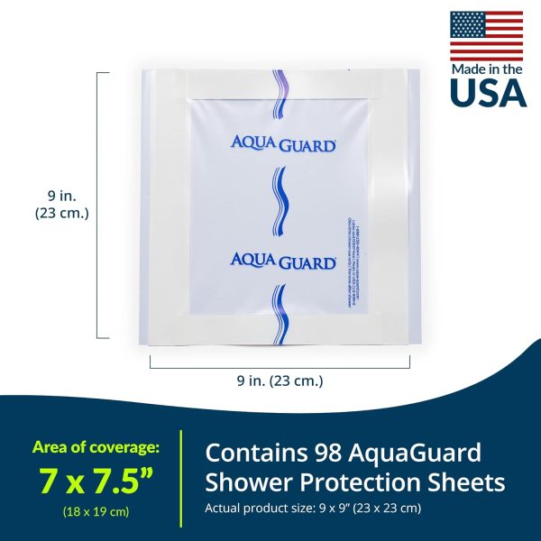 TIDI AquaGuard Sheet – 9” x 9” – Shower Protection Sheet – Self-Adhesive - Image 2