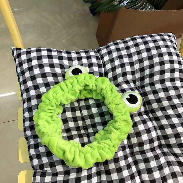Jowmoy Green Frog Eye Elastic Headband - Versatile for Spa, Skincare, - Image 6