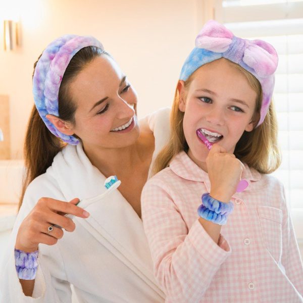 Chanaco Face Wash Headband 12Pcs Spa Headband and Wrist Bands for Washing - Image 3