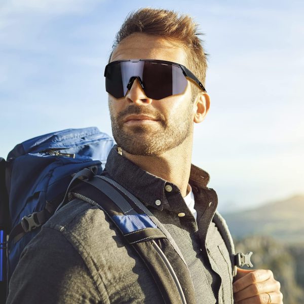 Sunglasses Men and Women, Cyclilng Sunglasses UV400 Protection, Sport - Image 6