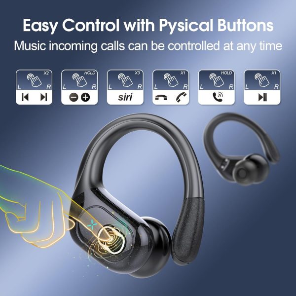 Wireless Earbuds 75hrs Bluetooth 5.3 Headphone Sport, 2024 Bluetooth - Image 7