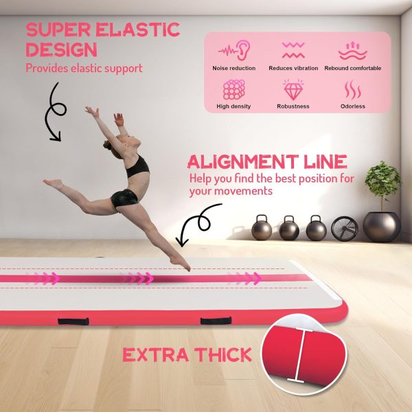 FEATH-R-LITE 10ft Inflatable Gymnastics Tumble Track Tumbling Mat 4in Thick - Image 6