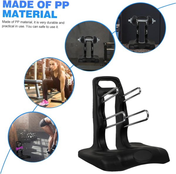 Dumbbell Rack Stand Station Accessories Holder Barbell Clamps Collars - Image 7