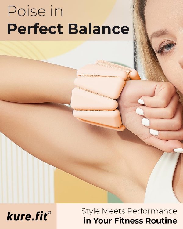 Wrist Weights | Ankle Weights for Women – 1LB Each | Weighted Bracelet for - Image 2