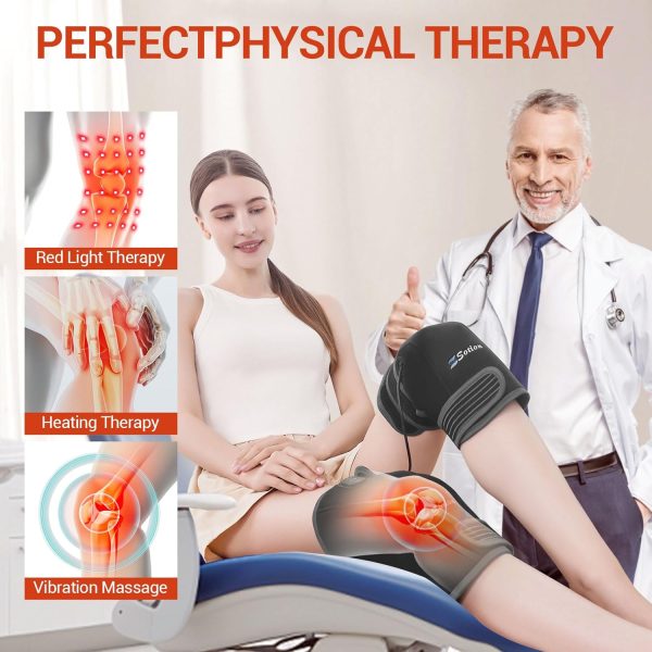 Red Light Therapy & Vibration Massage Knee Brace- 660nm&850nm Red Light - Image 2