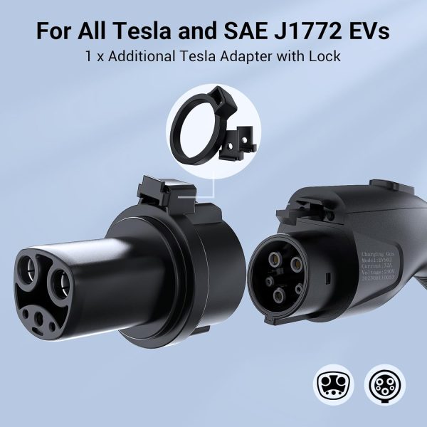 Tera Portable Electric Vehicle Charger: Level 1 & 2 EV Charger with 32 Amps - Image 2
