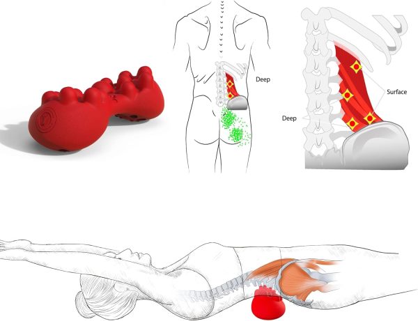 Back Trigger Point Massager, Gluteus Massager, Myofascial Release - Image 3