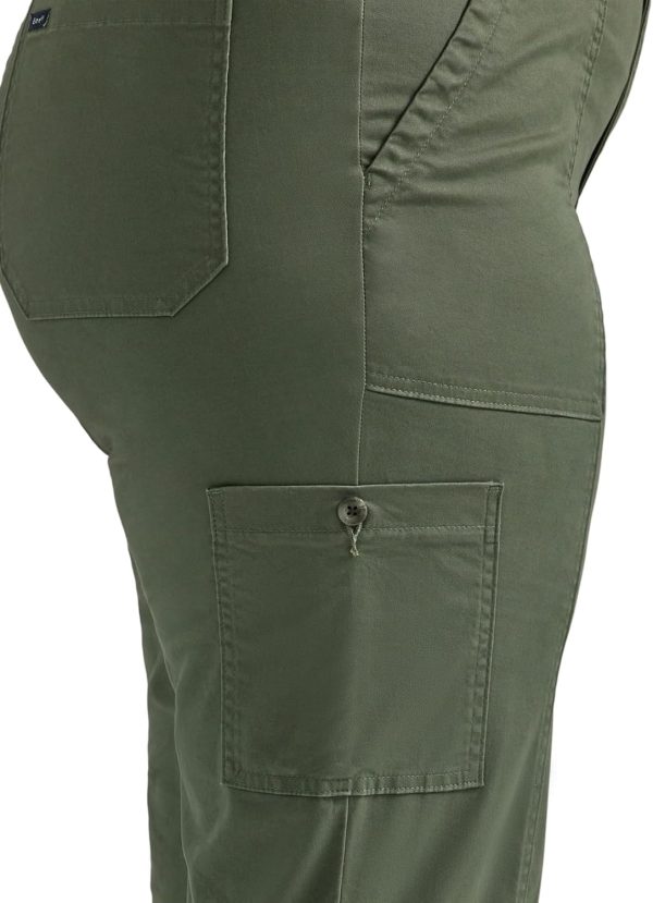 Lee Women's Plus Size Ultra Lux Comfort with Flex-to-go Utility Pant - Image 4