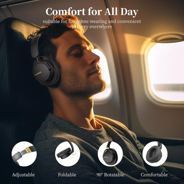 Noise Cancelling Headphones, Bluetooth Headphones Over The Ear Headphones - Image 4