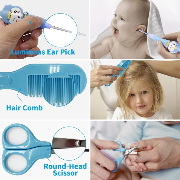Baby Healthcare and Grooming Kit, 26 in 1 Baby Electric Nail Trimmer Set - Image 4