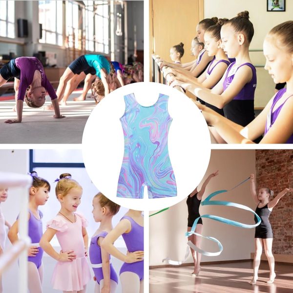 Gymnastics Leotards for Girls Tumbling Biketards with Shorts Toddler - Image 6