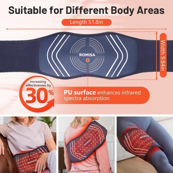 Red Light Therapy Belt & Back Massager for Pain Relief, Infrared Light - Image 6