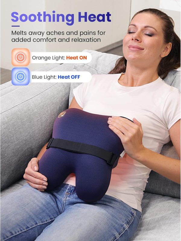 BOB AND BRAD Back Massager with Heat, Cordless Shiatsu Massagers for Neck - Image 4