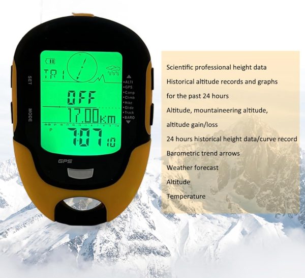 GPS Navigation Portable Handheld Digital Navigation Altitude Meter - Image 2
