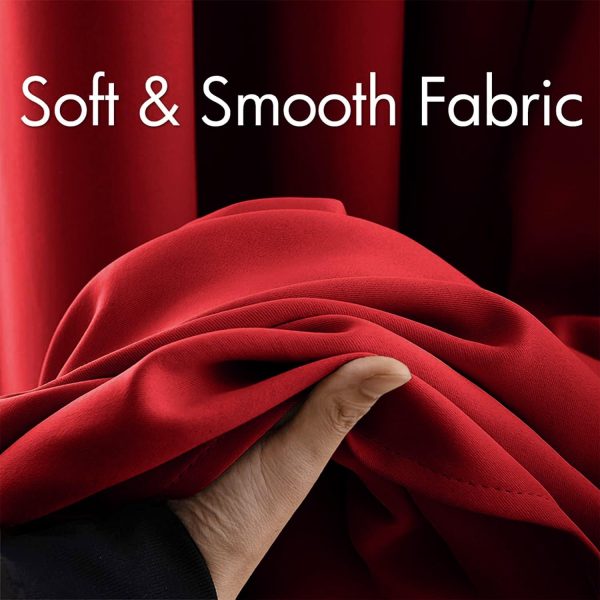 MIULEE Christmas Blackout Curtains 84 Inches Long for Bedroom Living Room - Image 3