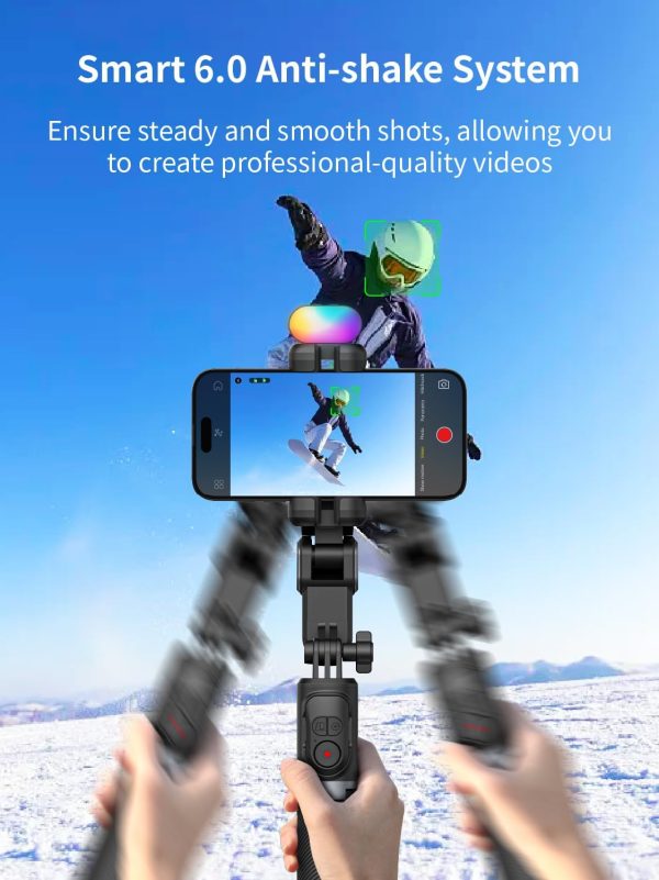 Gimbal Stabilizer for Smartphone, 2-Axis Phone Gimbal w/360° Rotation for - Image 3