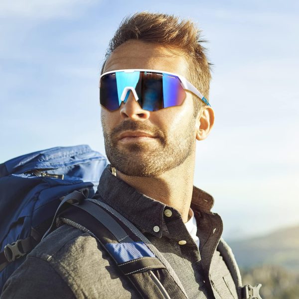 Sunglasses Men and Women, Cyclilng Sunglasses UV400 Protection, Sport - Image 2