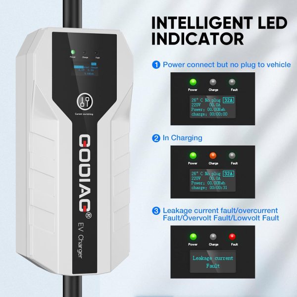 EV101 Portable EV Charger Level 1+2, 8/10/13/16 Amp Adjustable Electric Car - Image 7