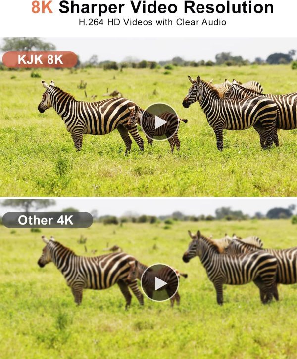 KJK Trail Camera WiFi 8K 84MP with 64GB Memory Card, Game Camera with Night - Image 5