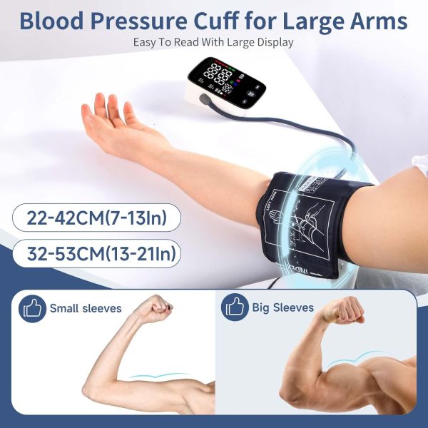 Blood Pressure Monitors for Home Use,2 Size bp Cuff,Extra Large - Image 3