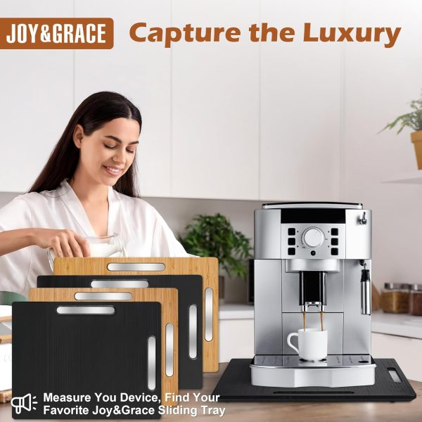 Joy&Grace Sliding Tray - 360 Degrees Countertop Appliance Slider for Coffee - Image 7