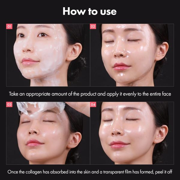 Real Collagen Fit, Collagen Wrapping Mask, Collagen 670,000ppm, Peel Off - Image 5