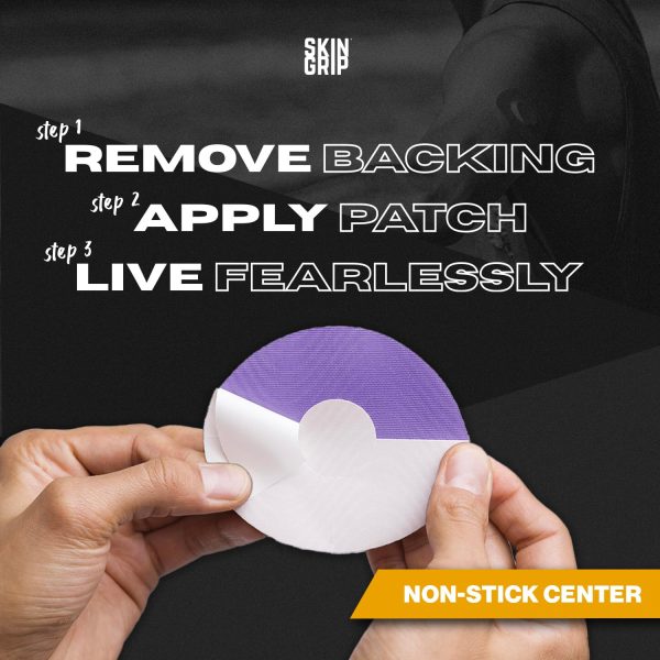 Skin Grip Adhesive Patches for Libre 2 CGM – Purple Pack, Waterproof & - Image 4
