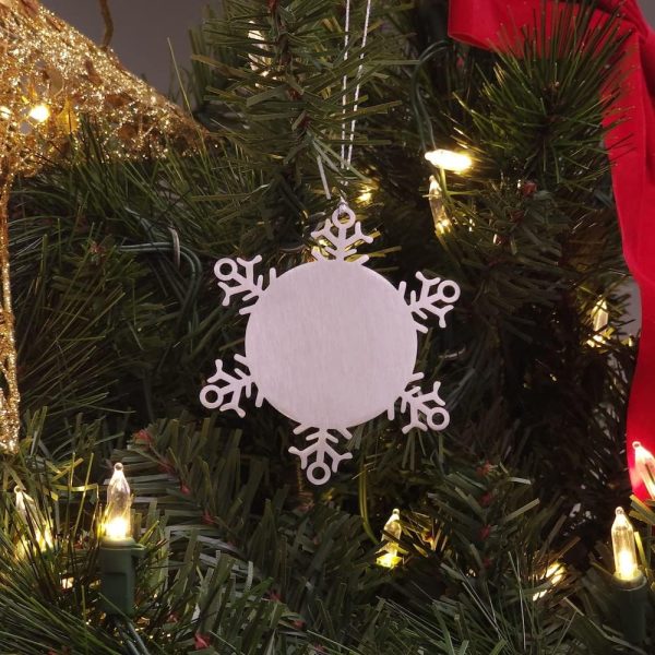 Snowflake Ornament, Best Diagnostic Medical Sonographer, Ornament Gift for - Image 3