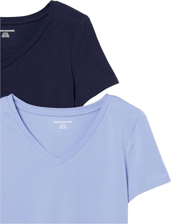 Amazon Essentials Women's Classic-Fit Short-Sleeve V-Neck T-Shirt, - Image 6
