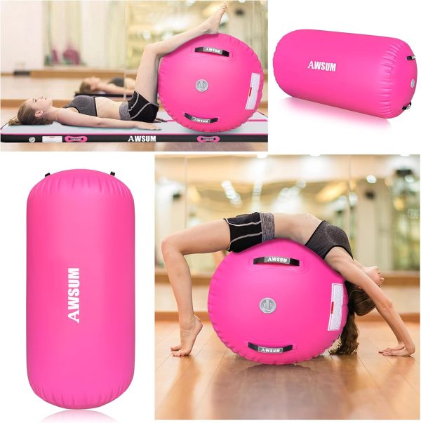 AWSUM 10ft /13ft Gymnastics Mat with Air Roller Tumbling Barrel Back - Image 3