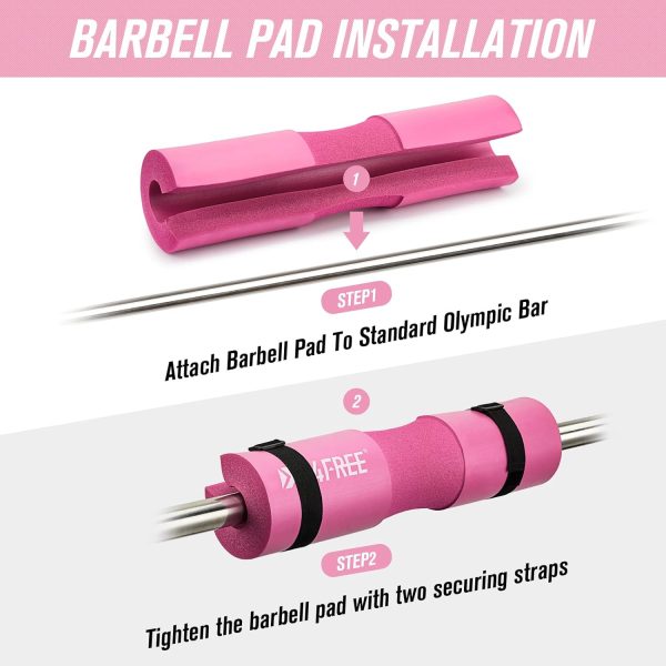 G4Free 9Pcs Barbell Pad Set for Squat, Hip Thrusts, Lunges, Leg day, - Image 6