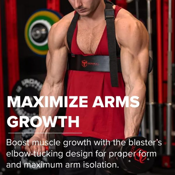 Iron Bull Strength Arm Blaster for Bicep Curls - Get Bigger Arms with Bicep - Image 5