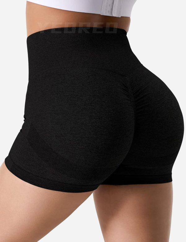 YEOREO Professional Women Workout Shorts 3.6" Scrunch Shorts Seamless High - Image 5